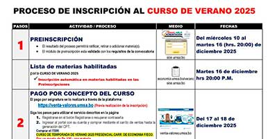 PROCESO DE INSCRIPCIÓN AL CURSO DE VERANO 2025