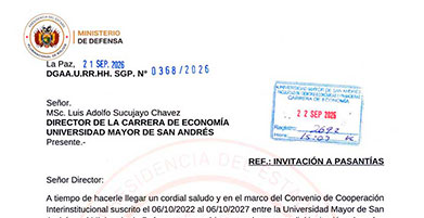 INVITACIÓN A PASANTÍAS EN EL MINISTERIO DE DEFENSA