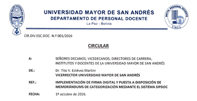 IMPLEMENTACIÓN DE FIRMA DIGITAL Y PUESTA A DISPOSICIÓN DE MEMORÁNDUMS DE CATEGORIZACIÓN MEDIANTE EL SISTEMA SIPDOC