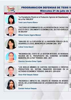 👨‍💼👩‍💼 DEFENSA DE TESIS DE GRADO VIRTUAL (MIERCOLES 21 DE JULIO CORRESPONDIENTE A LA 1RA FECHA)