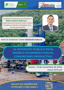 ✅ LA INVERSIÓN PÚBLICA EN EL MODELO ECONÓMICO SOCIAL COMUNITARIO PRODUCTIVO