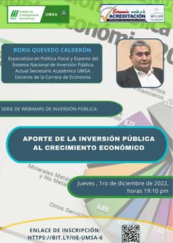 ✅ APORTE DE LA INVERSIÓN PÚBLICA AL CRECIMIENTO ECONÓMICO