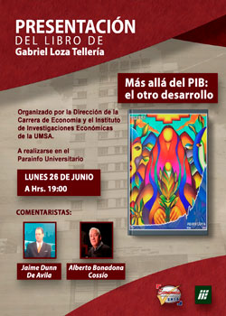 📕📘 PRESENTACIÓN DEL LIBRO DE Gabriel Loza Tellería - Más allá del PIB: el otro desarrollo
