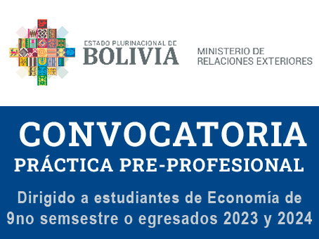 📌 CONVOCATORIA PARA LA REALIZACIÓN DE PASANTÍA EN EL MINISTERIO DE REALACIONES EXTERIORES