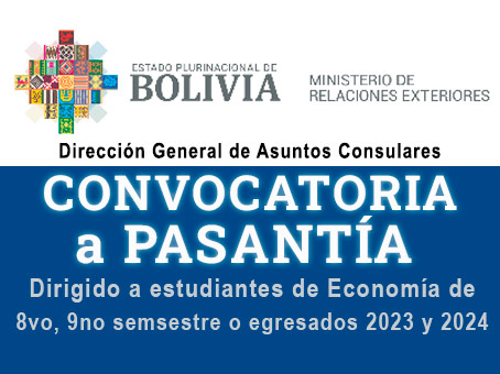 📌 CONVOCATORIA PARA LA REALIZACIÓN DE PASANTÍA EN EL MINISTERIO DE RELACIONES EXTERIORES (Dirección General de Asuntos Consulares)