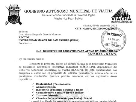 📌 REQUERIMIENTO DE POSTULANTES A PRÁCTICAS PRE-PROFESIONALES PARA APOYO EN ÁREAS DE LA SECRETARIA MUNICIPAL DE DEARROLLO ECONÓMICO PRODUCTIVO INDUSTRIAL (S.M.D.E.P.I.)