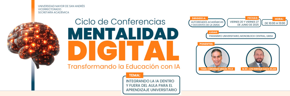 🧠 Ciclo de Conferencias: MENTALIDAD DIGITAL