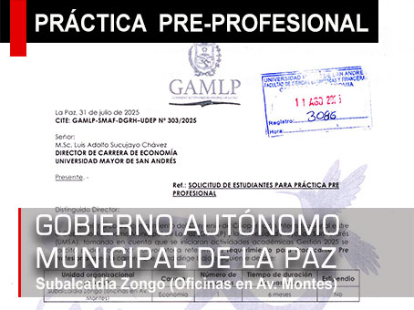 SOLICITUD DE ESTUDIANTES PARA PRÁCTICA PRE-PROFESIONAL