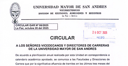 CIRCULAR GAR N°06/2025