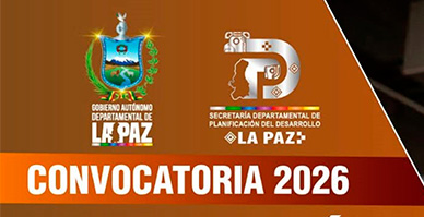 PRIMERA CONVOCATORIA A PASANTÍA, TRABAJO DIRIGIDO, PROYECTO DE GRADO O TESIS 2026 DEL GOBIERNO AUTÓNOMO DEPARTAMENTAL DE LA PAZ