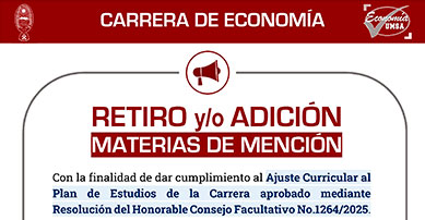 RETIRO y/o ADICIÓN en MATERIAS DE MENCIÓN