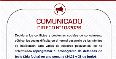 REPROGRAMACIÓN DE DEFENSAS TESIS (2DA FECHA)