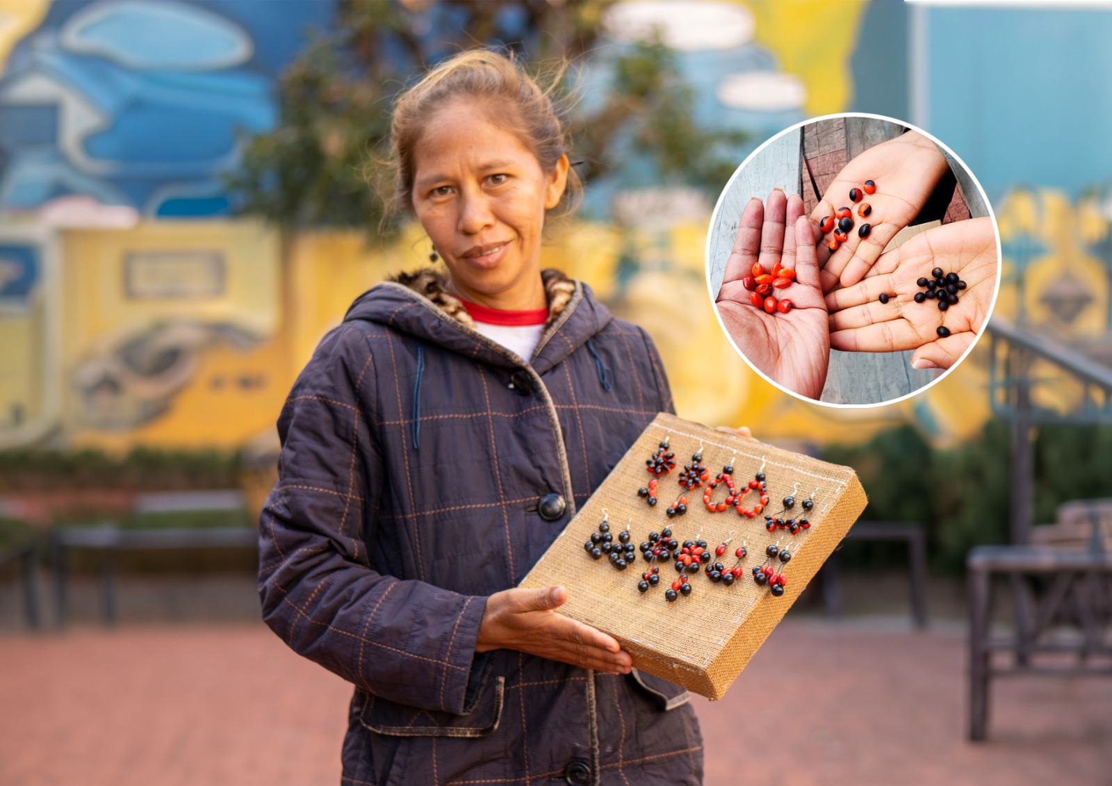Estudiante tacana de la UMSA transforma semillas amazónicas en artesanías para proteger su cultura y el bosque