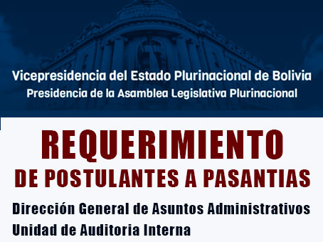 SOLICITUD DE POSTULANTES A PASANTÍAS