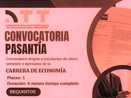 REQUERIMIENTO PASANTE UNIDAD TRANSPORTE TERRESTRE Y FERROVIARIO UTTF-ATT