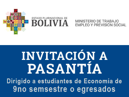 INVITACIÓN A PASANTÍA EN EL MINISTERIO DE TRABAJO, EMPLEO Y PREVISIÓN SOCIAL