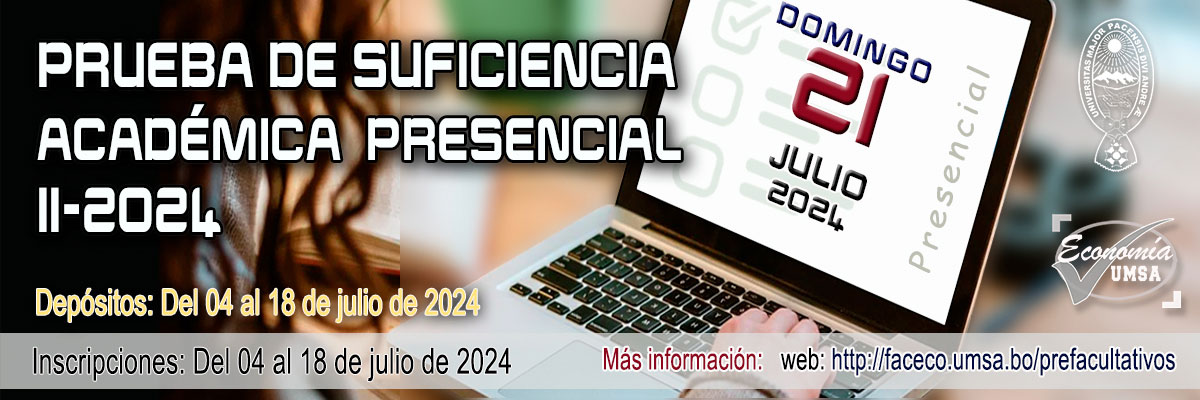 📌 CONVOCATORIA PRUEBA DE SUFICIENCIA ACADÉMICA (P.S.A.) - PRESENCIAL II-2024